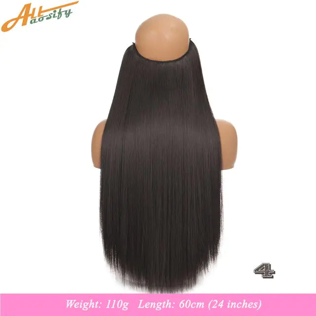 Synthetic No Clip Artificial Hair