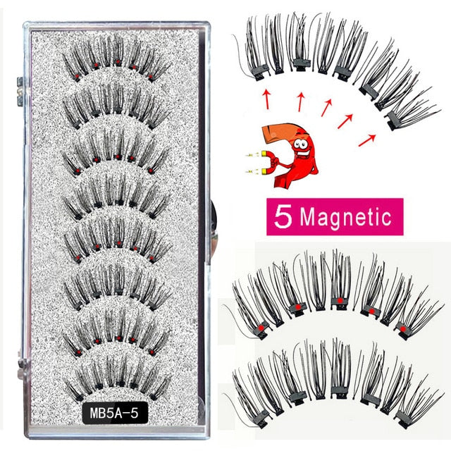 MBA 5 Magnetic Eyelashes Curler Set