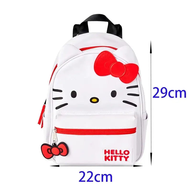 Red White Bow Backpack Bag